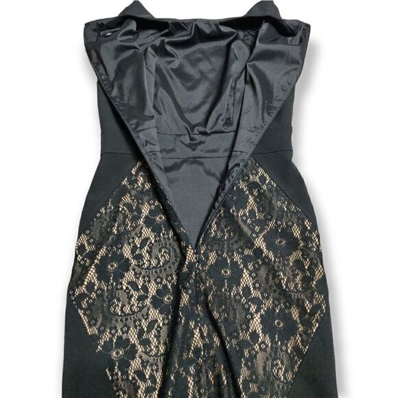 NWOT Adrianna Papell Black Lace Power Suit Dress SZ 2P - Picture 8 of 12